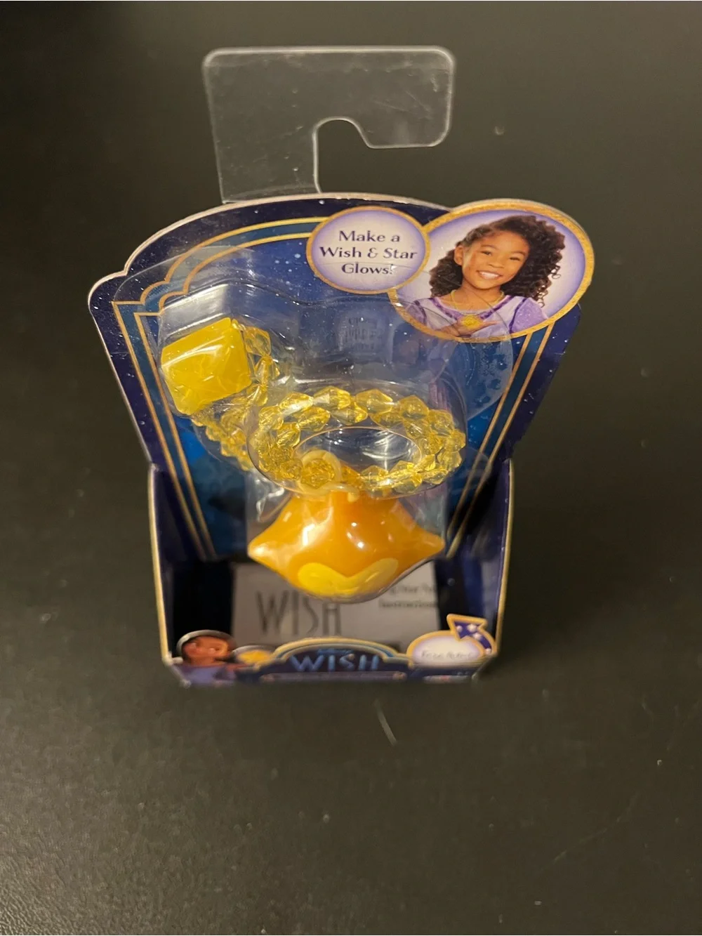 Disney's Wish Wishing Star Necklace with Light Up Feature New Sealed